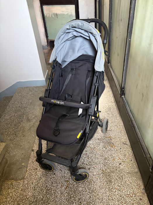 CHIPOLINO Лятна количка MOVE ON сива + зимно покривало
