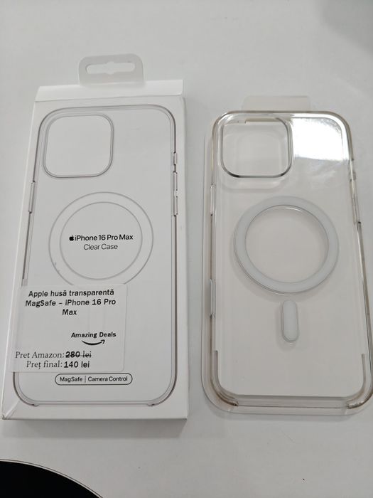 Husă Transparentă Apple iPhone 16 Pro Max, MagSafe