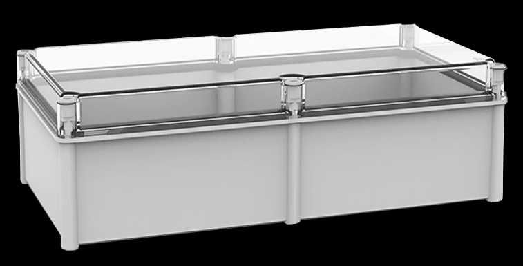 Cutie distributie exterior Safybox CA-63A, 540x270x205mm, usa transparenta, IP66, GRP