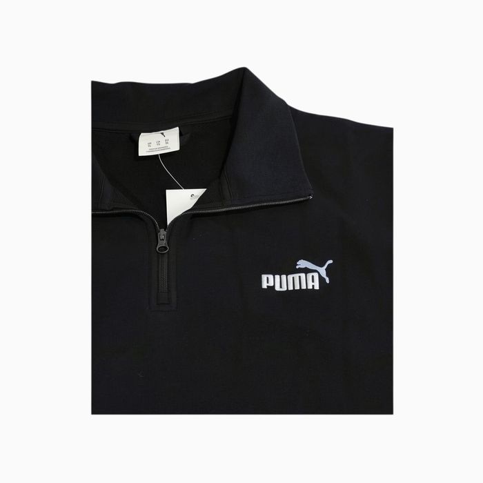 Bluza Puma neagra cu fermoar scurt (1/4 zip), XL
