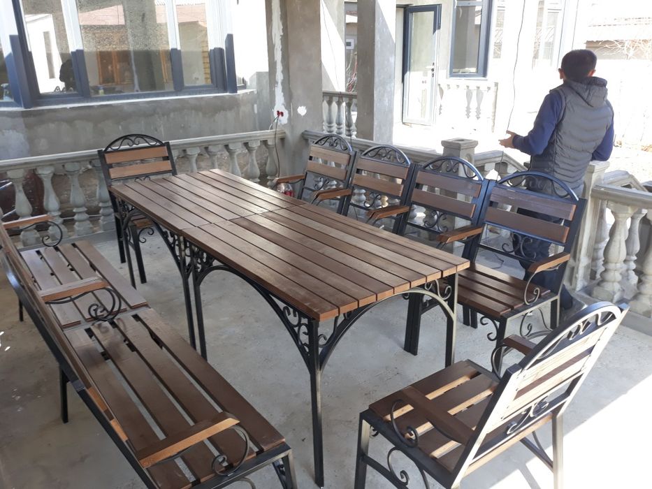 Дачные скамейки качели стол стуля на заказ Доставка установка.