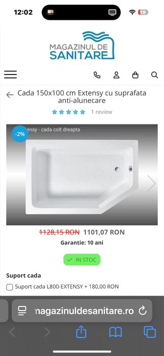 Vand cada 100x150x70