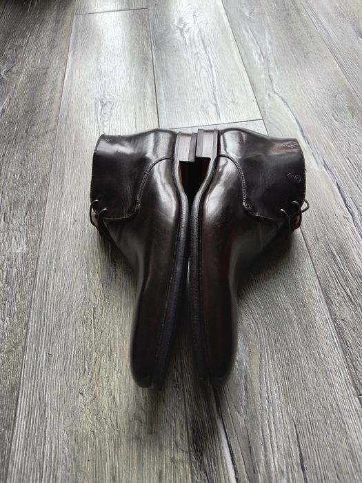 Ghete din piele naturala culoare maro spe negru mărimea 41