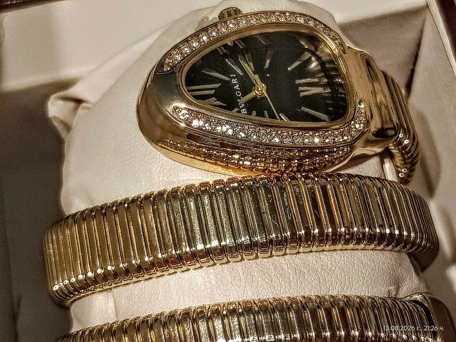 Дамски часовник BV Serpenti Yellow Gold 18K