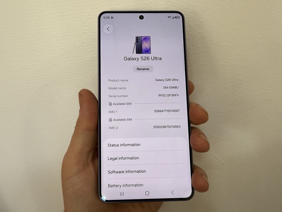 Samsung Galaxy S26 Ultra, 256gb, 12 gb ram, Violet