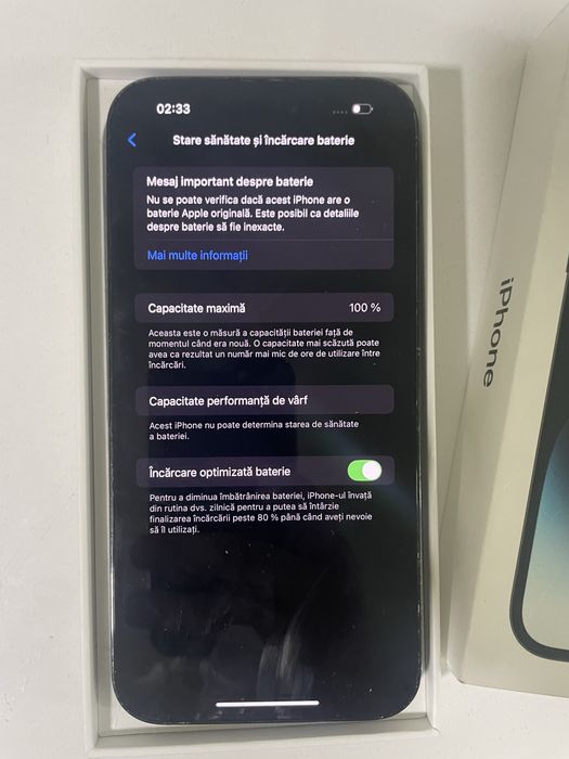 Iphone 14 pro max baterie 100%