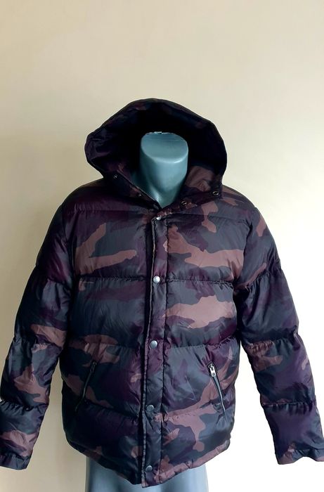 COACH Camo Womens Down Jacket Size L  ОРИГИНАЛ Дамско Зимно пухено Яке