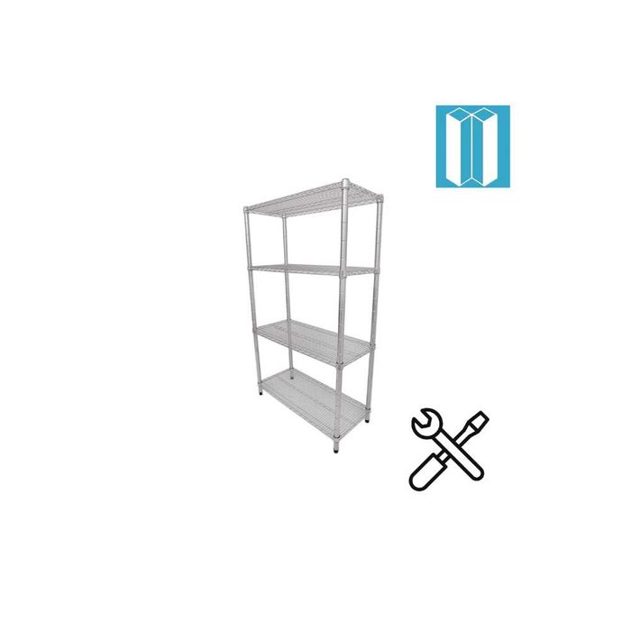 Стелаж четири нива RX4-36 /сглобяем/