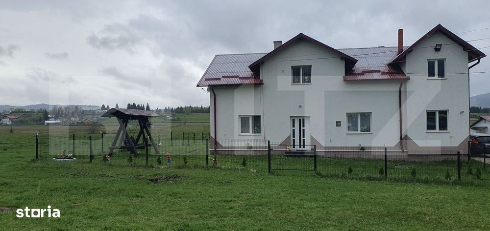 Casa moderna 7 camere, 246 mp, utilata, mobilata, zona Saru Dornei