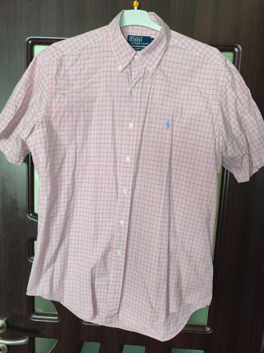 Cămașă cu mâneci scurte in carouri Polo Ralph Lauren mărimea XL