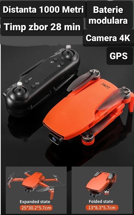 Va prezentam 7 modele de Drone 4K,Gps, 4000 metri ,30 min,,Gimbal, noi