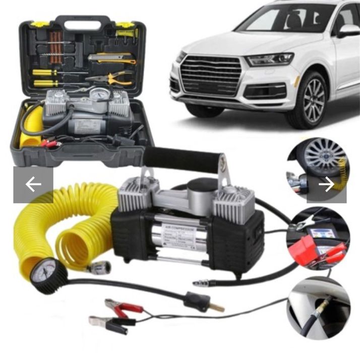 Компресор StahlMayer за помпене на гуми с инсртументи