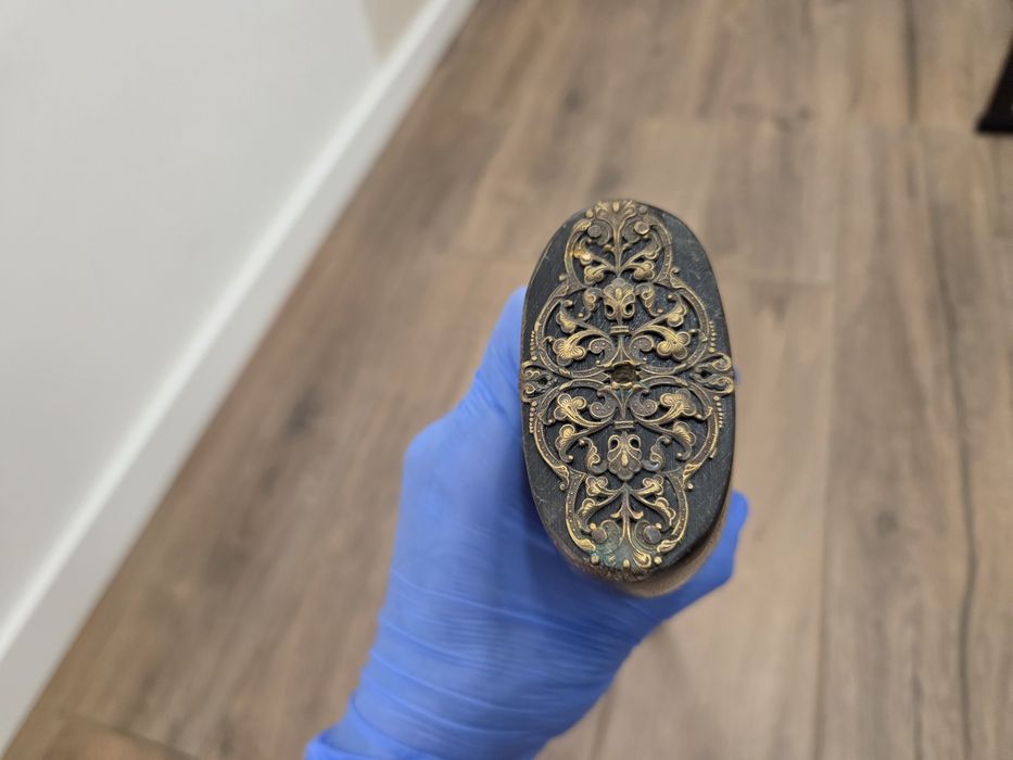 Pistol flinta de panoplie arma de foc veche