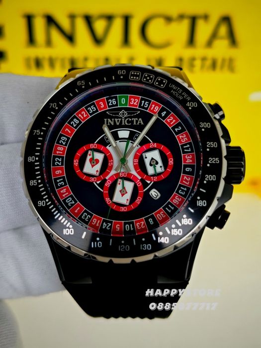 INVICTA Monte Carlo casino silver 50 mm, Инвикта нов мъжки часовник
