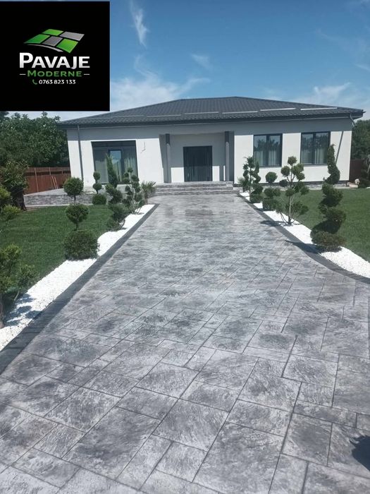 Beton amprentat dezactivat