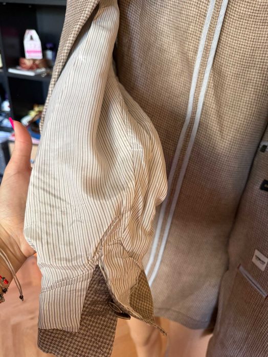 Мъжко ленено сако Massimo Dutti, размер 54