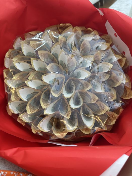 Денежный букет 45 тысяч