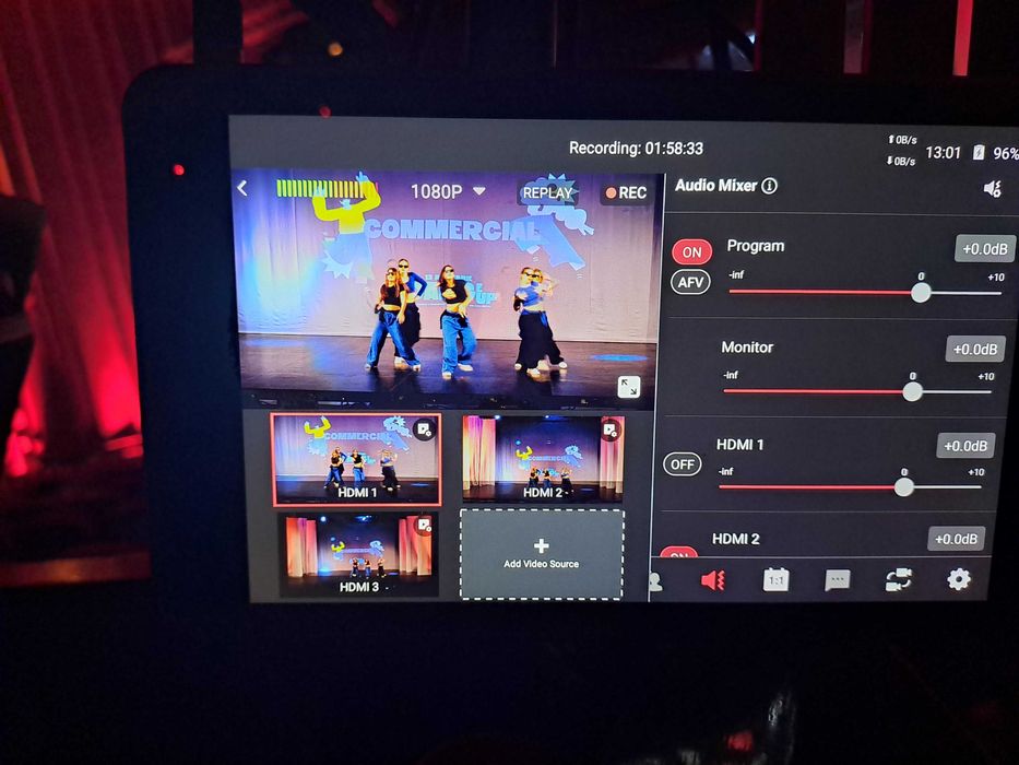 Filmari profesionale în regim TV multicam