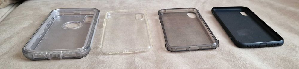 Huse Iphone X din silicon, plastic dur - noi