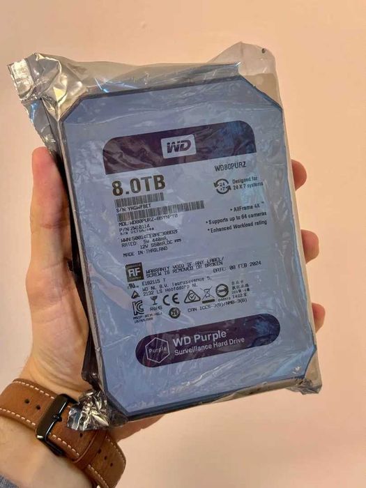 продаю жесткий диск 8 тб wd purple