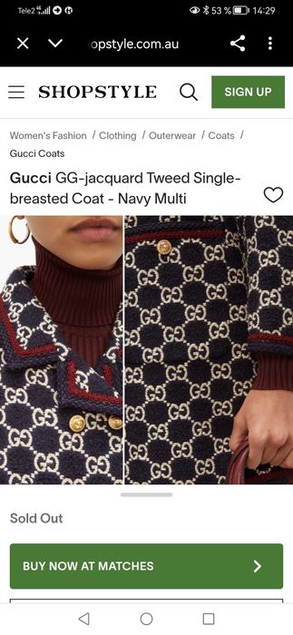 Gucci полупальто женское