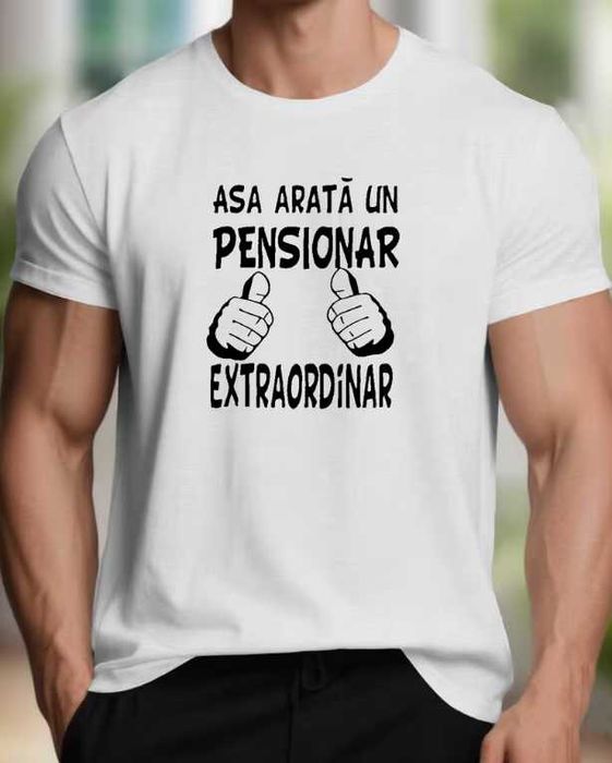 Tricou amuzant „Așa e un pensionar extraordinar”