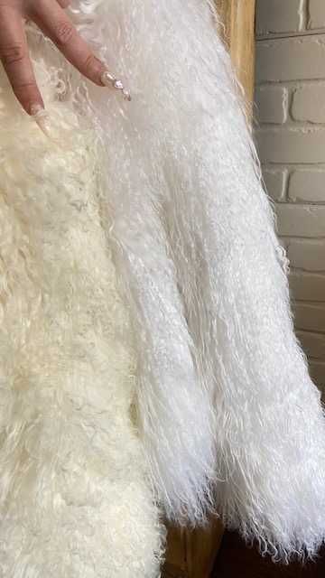Палто лама*естествен косъм*Mongolian Fur