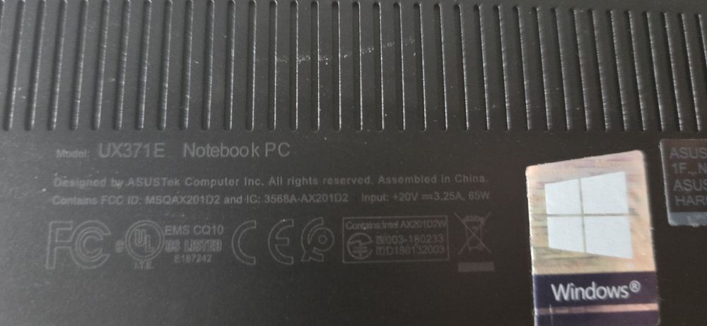 Laptop Asus ZenBook flip UX371 i5