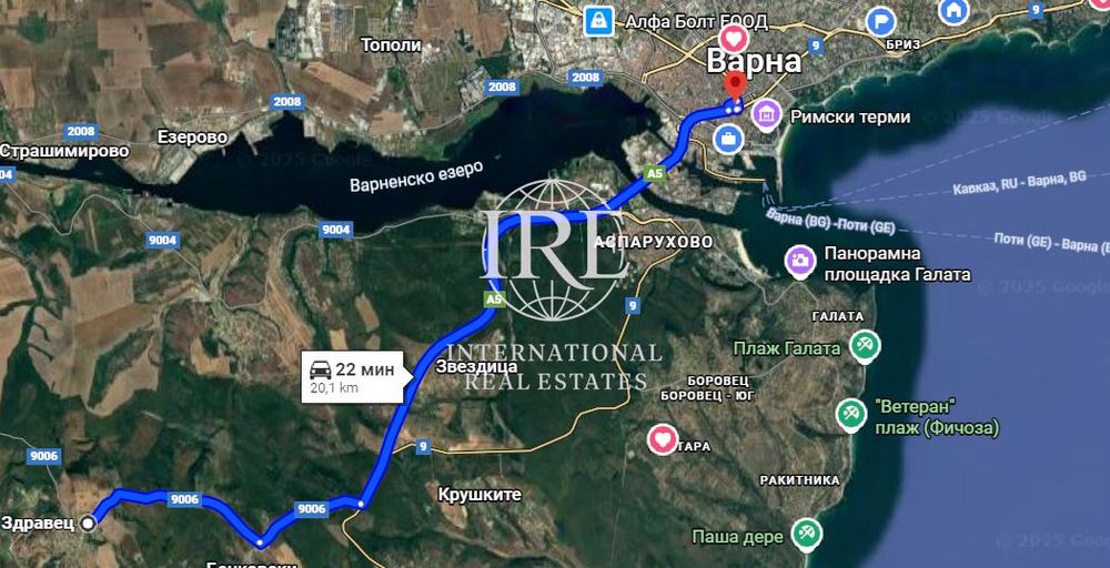 Парцел в Варна, област-с.Здравец площ 773 м2  цена 35000евро