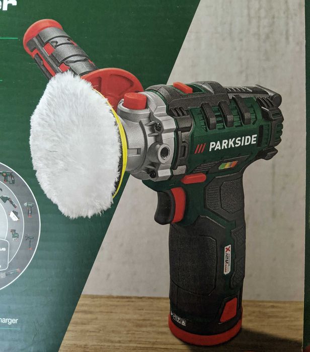 Нова Немска Акумулаторна Полирмашина 12V Parkside Парксайд Полираща Машина на Батерии 12 волта