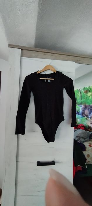 Bluza body neagra cu sclipici