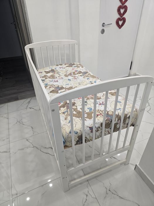 Pătuț babyneeds alb