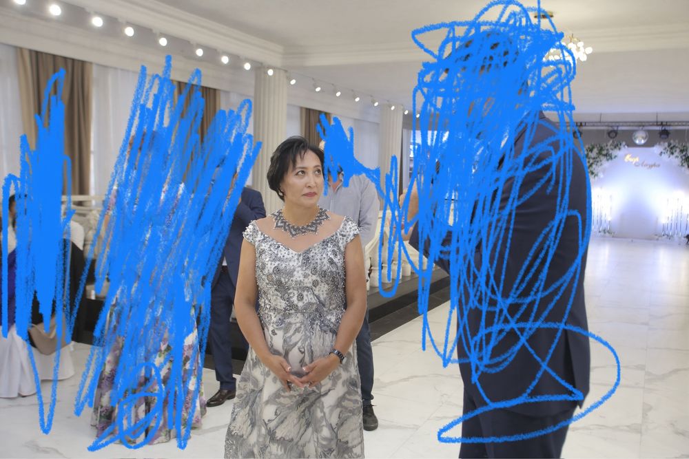 Платье вечернее, вышитое