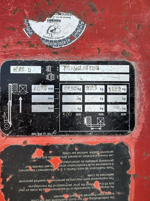 Stivuitor Linde H25D