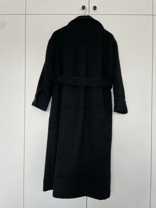 Brushed Wool Blend Belted Coat size 34 XS палто шлифер