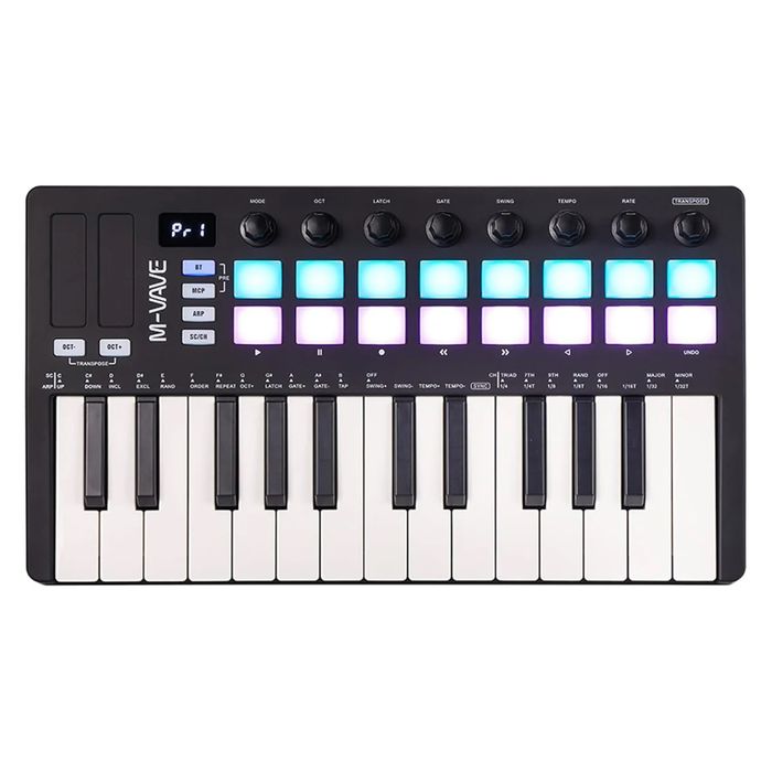 M-VAVE SMK-25 II MIDI DJ клавиатура/контролер с 16 RGB падове