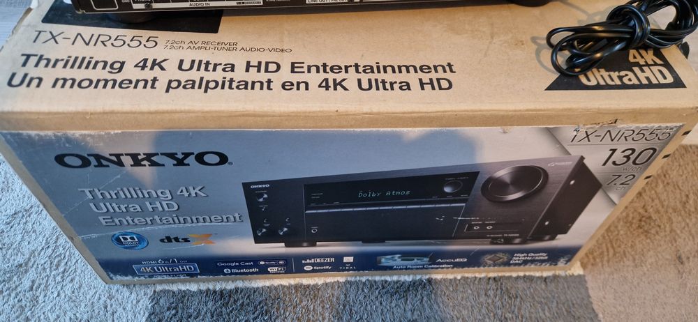 Ресивър Onkyo tx-nr 555 7.2 130w,Bluetooth,Wifi,Dolby,4K..