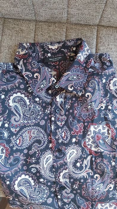 Многоцветна мъжка риза. Размер М