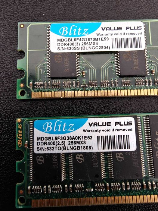 Desktop рам памет - DDR1 SDRAM DDR400 2x256 MB