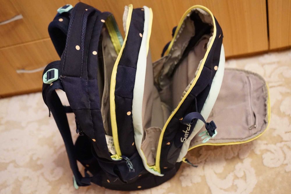 Ruscac și Ghiozdan Reglabil Ergonomic Satch Albastru de Fete, reglabil