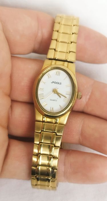 Ceas de damă Pools cu Quartz, din oțel inoxidabil, rezistent la apă.