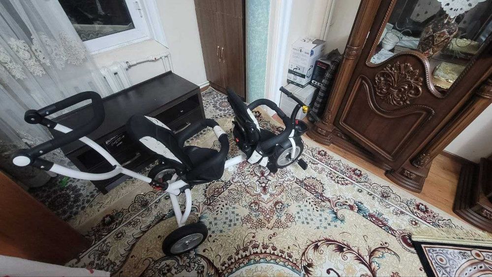 2 КИШИЛИК ВЕЛОСИПЕД КАЛЯСКА СОТИЛАДИ / детский велосипед для близнецов