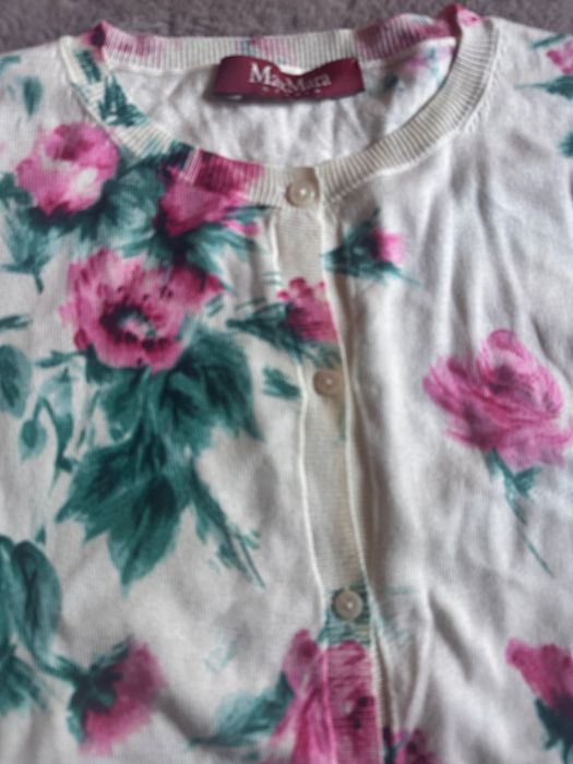 Weekend MaxMara cardigan matase/bumbac M-L nou