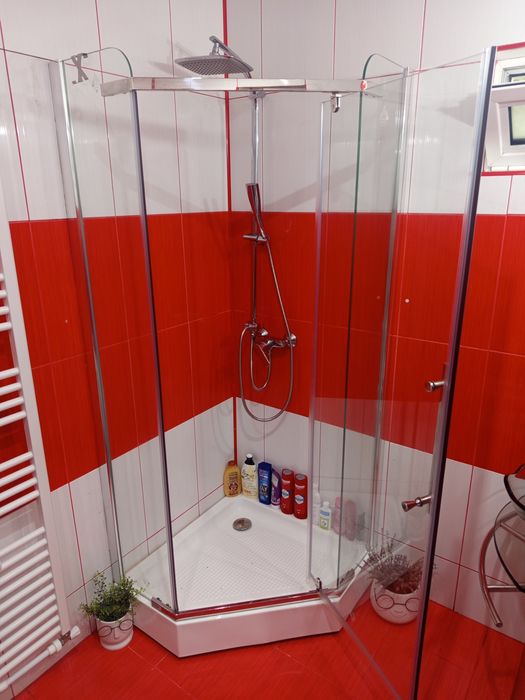 Cabină duș+cădiță duș