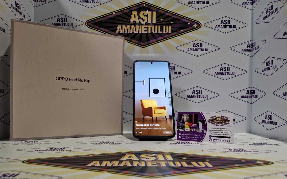 Asii Amanetulu - Oppo Find N2 Flip 256GB 8GB Ram Munlit Purple la cutie