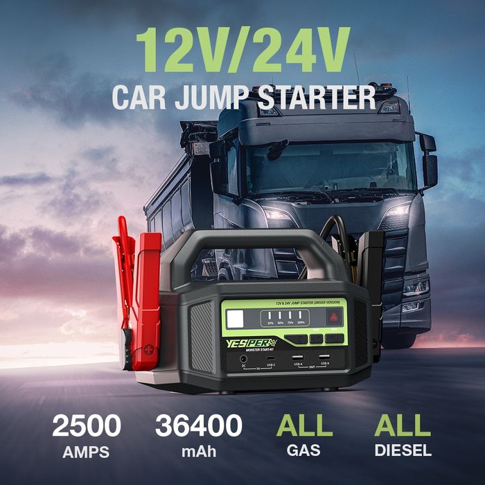 Jump Starter 12v ~ 24v, PowerBank Бустер пусковое устройство Повербанк