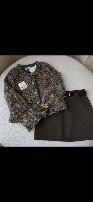 Атлас юбка, кофта