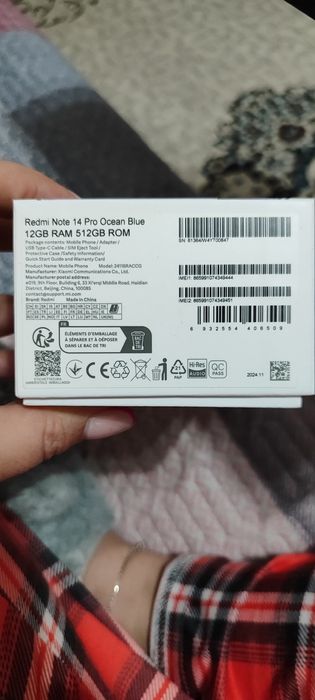 Redmi Note 14 pro Ocean Blue 12 Gb RAM 512 GB ROM