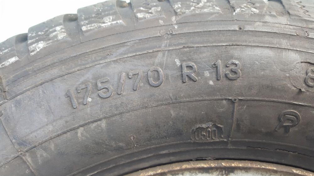 Железни джанти 4х108 с гуми 175 70 13 грайфер 7.5мм