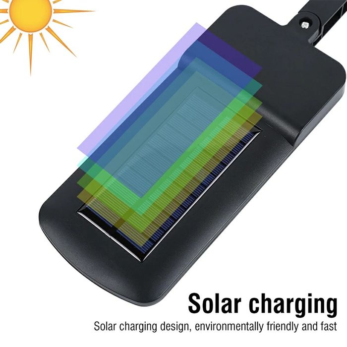 Lampa Stradala Cu Incarcare Solara Si Senzor De Miscare + Telecomanda